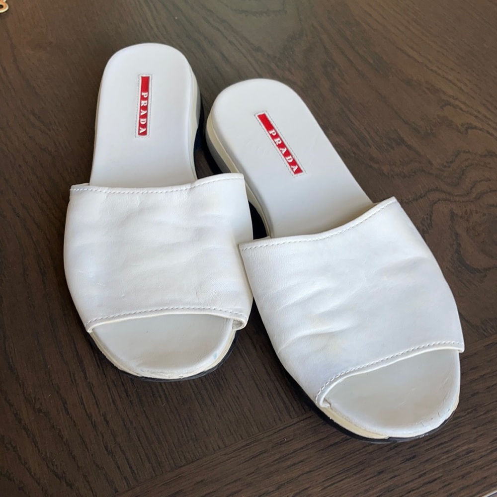 Prada sport slides
